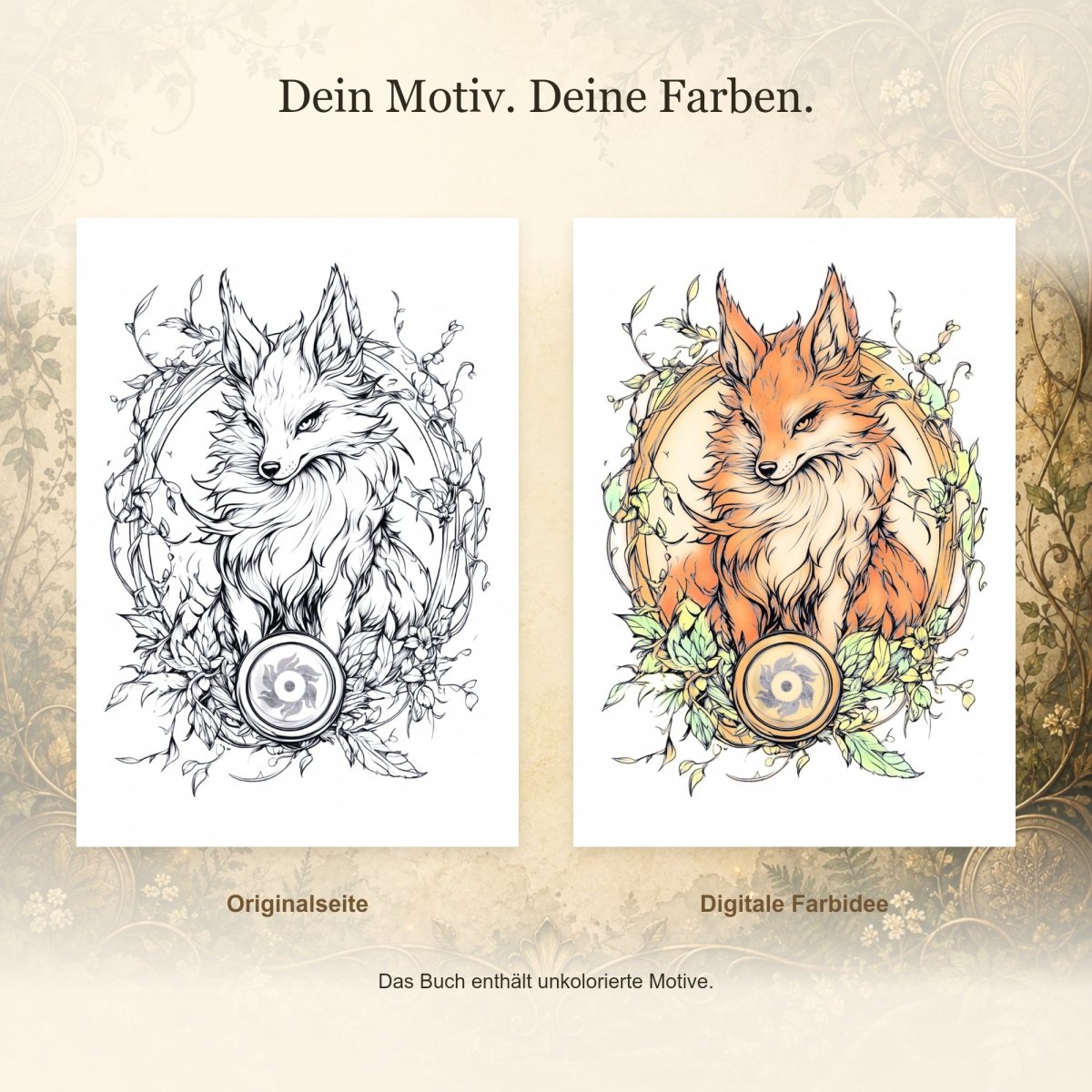 Fantastische Lebewesen - Band 1 - Feohwynn Onlineshop - Malbuch