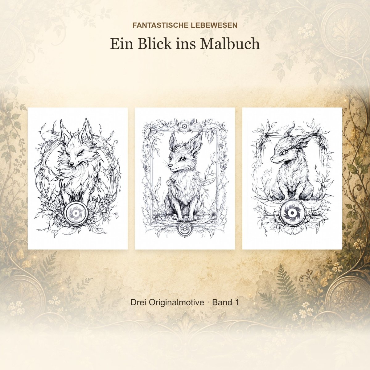 Fantastische Lebewesen - Band 1 - Feohwynn Onlineshop - Malbuch