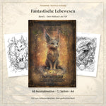 Fantastische Lebewesen - Band 1 - Digitale Version - Feohwynn Onlineshop - Malbuch