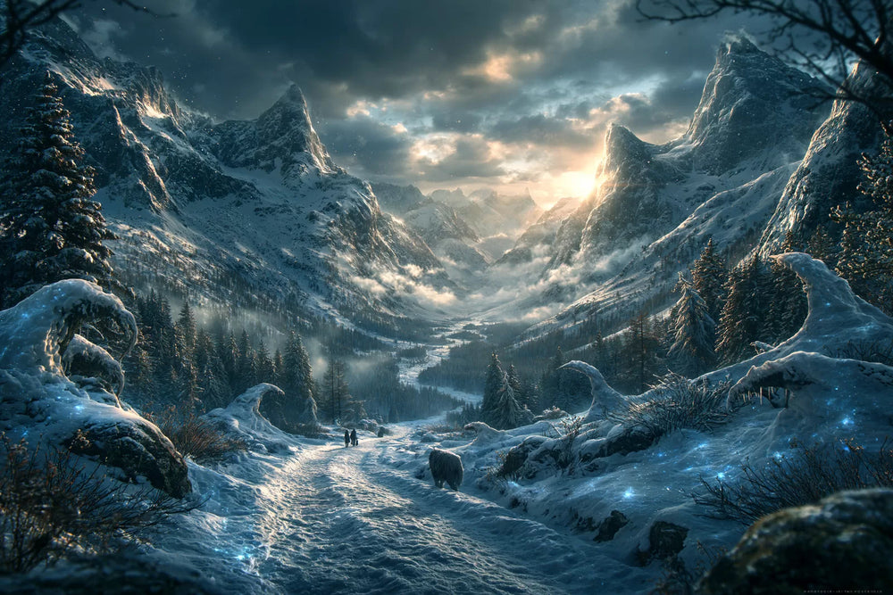 Die Gebirgslandschaft von Fengahl