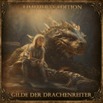 Alternatives Titelmotiv der Drachenreiter-Edition mit Frau und Drache