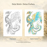 Fantastische Flugwesen – Linkshänder - Feohwynn Onlineshop - Malbuch