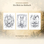 Fantastische Lebewesen - Band 1 - Feohwynn Onlineshop - Malbuch