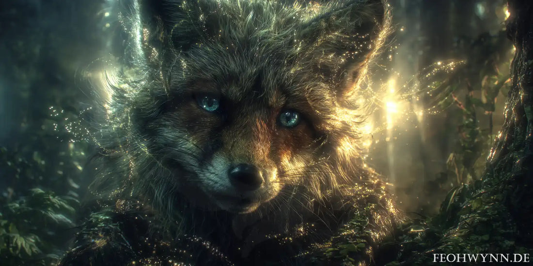 Ein magisches tierähnliches Wesen in einem Wald Feohwynns
