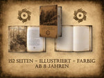 Buch und Malbuchseiten des Fantasten Startergeschenks